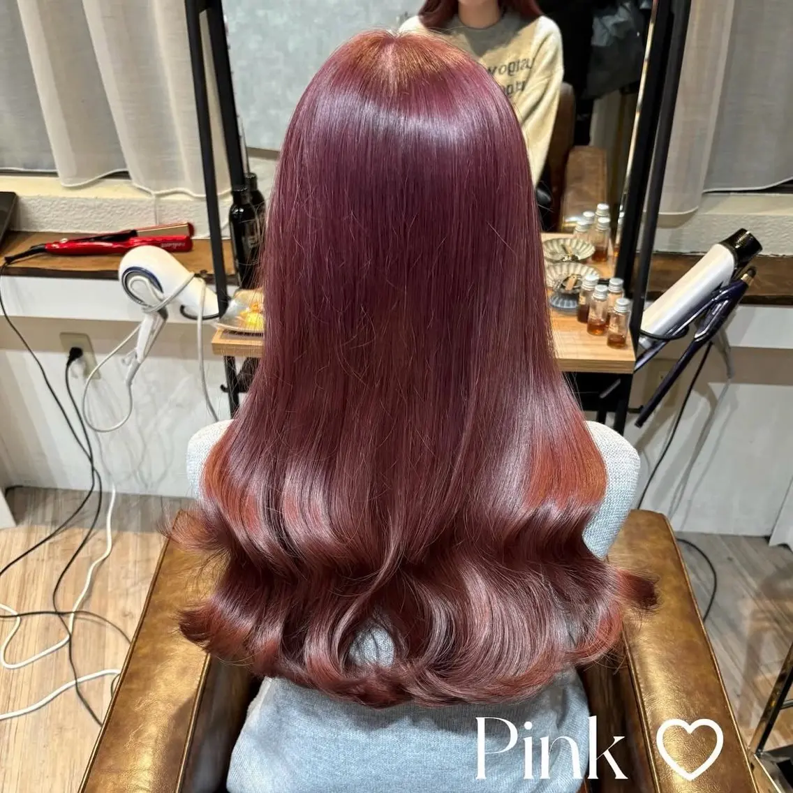 セミロング カラー ヘアカラー トリートメント Aoi 🎀 Ly hairのヘアスタイル