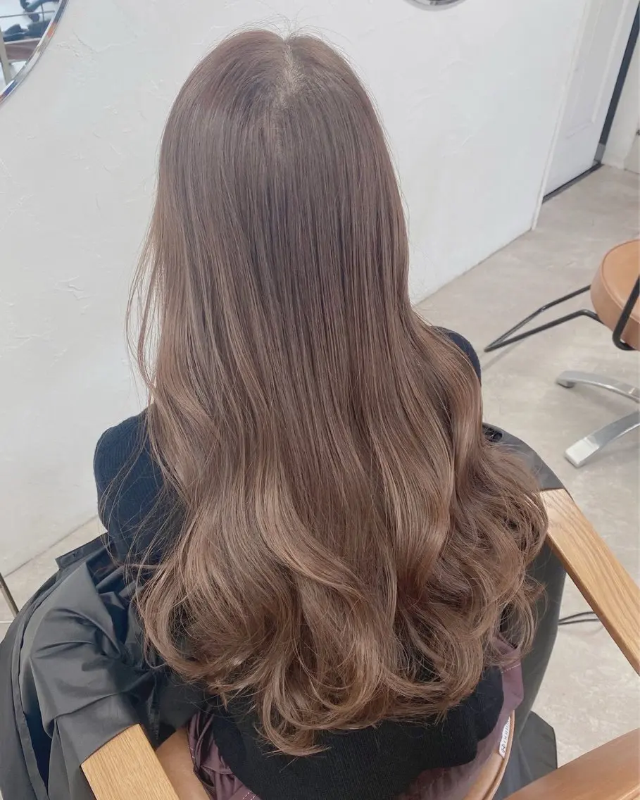 ロング ツヤツヤ縮毛矯正 /美髪カラー　小山のヘアスタイル