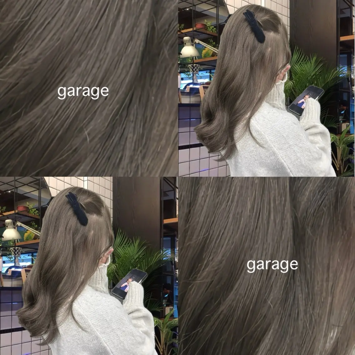 ミディアム カラー グレージュ ヘアカラー トリートメント funo. /透明感カラーのヘアスタイル