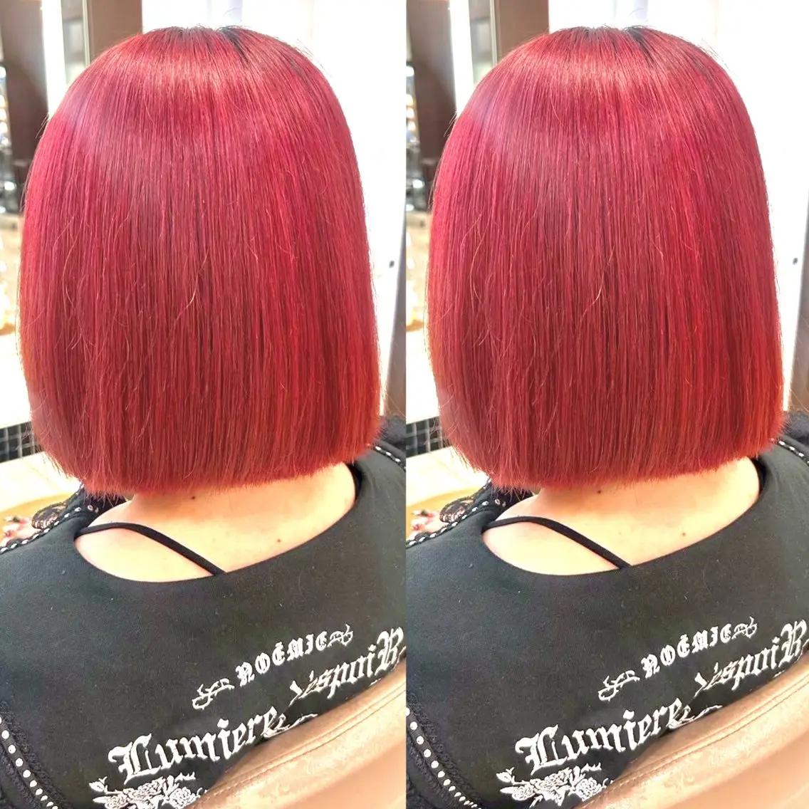 カラー ブリーチ レッドカラー ヘアカラー ヘアメ🎀ハイトーン 🩵エクステ🪄しほのヘアスタイル
