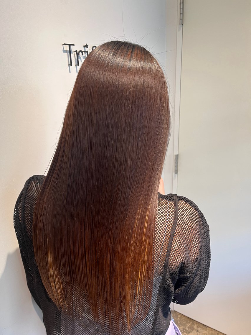 ロング 佐藤 宰 OZ桑野店のヘアスタイル