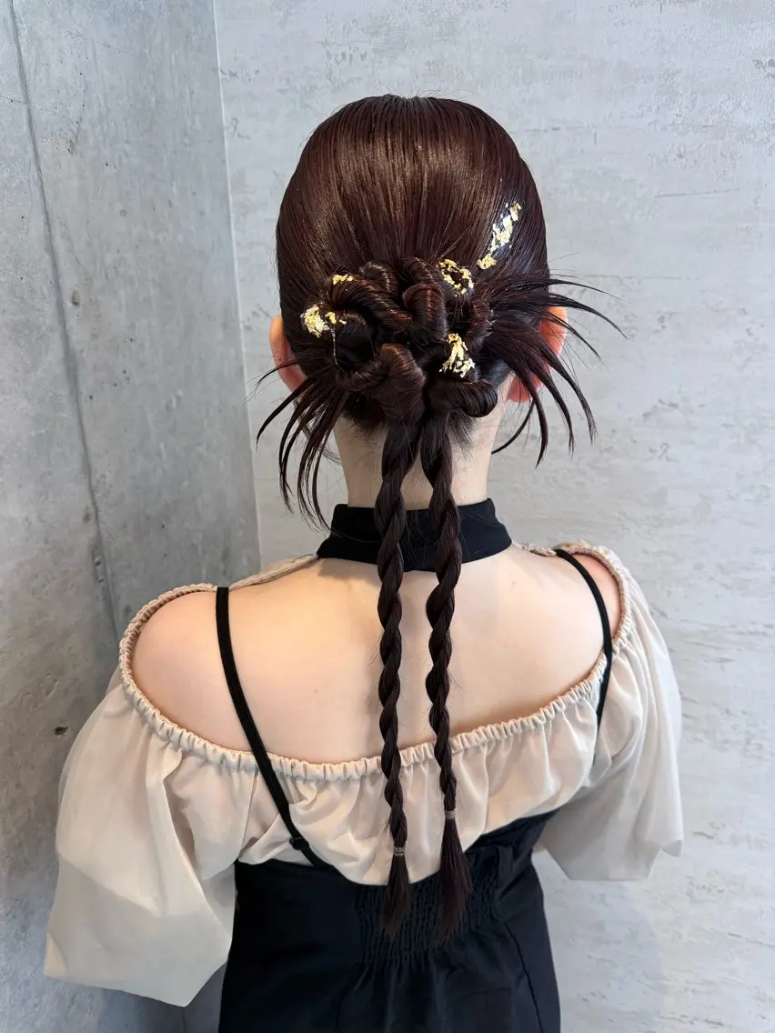 ヘアアレンジ はやしほのか｜ ヘアセット×カラーのヘアスタイル