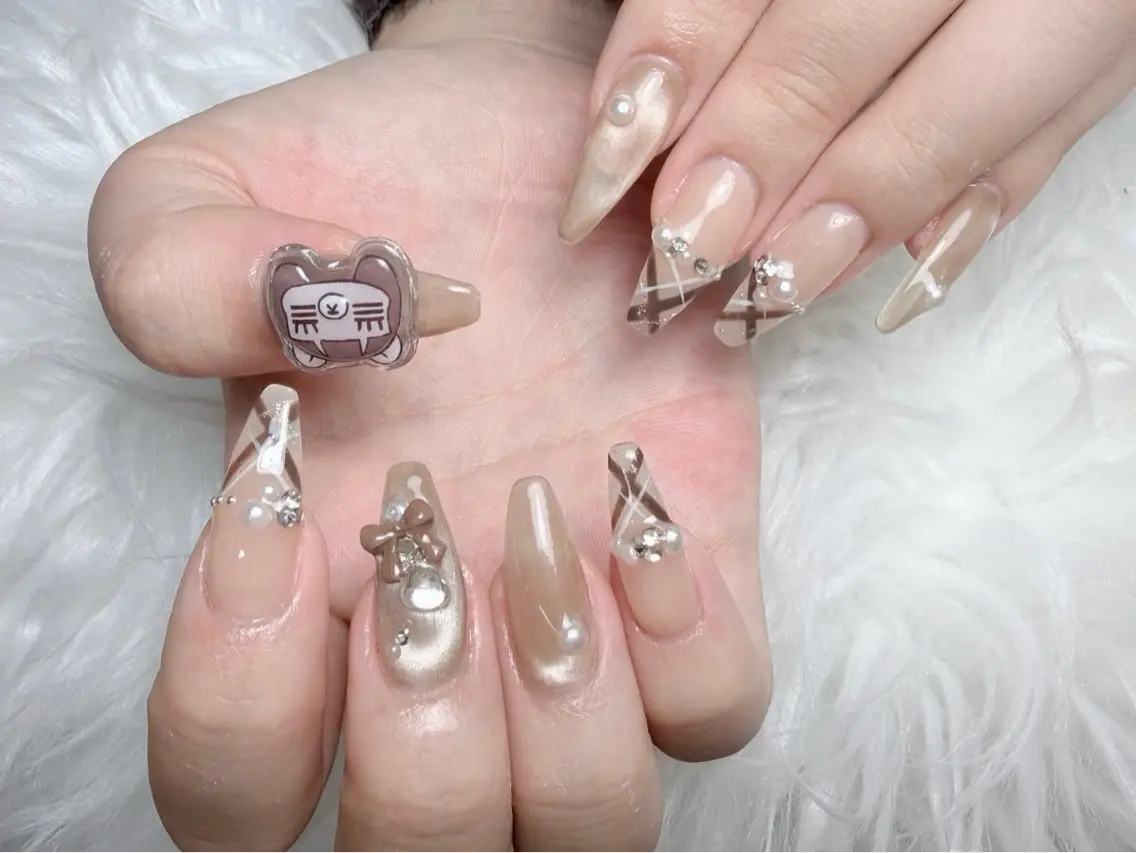 ネイル フレンチネイル グラデーション 韓国ネイル マグネットネイル ワンカラーネイル ハンドネイル Jang Nailのネイルデザイン