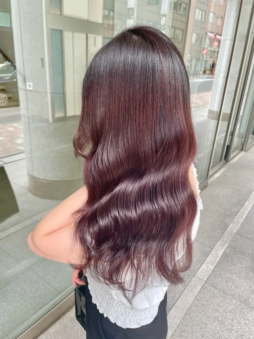ロング カット ヘアカラー トリートメント 愛されハイトーン 🍓YURINAのヘアスタイル