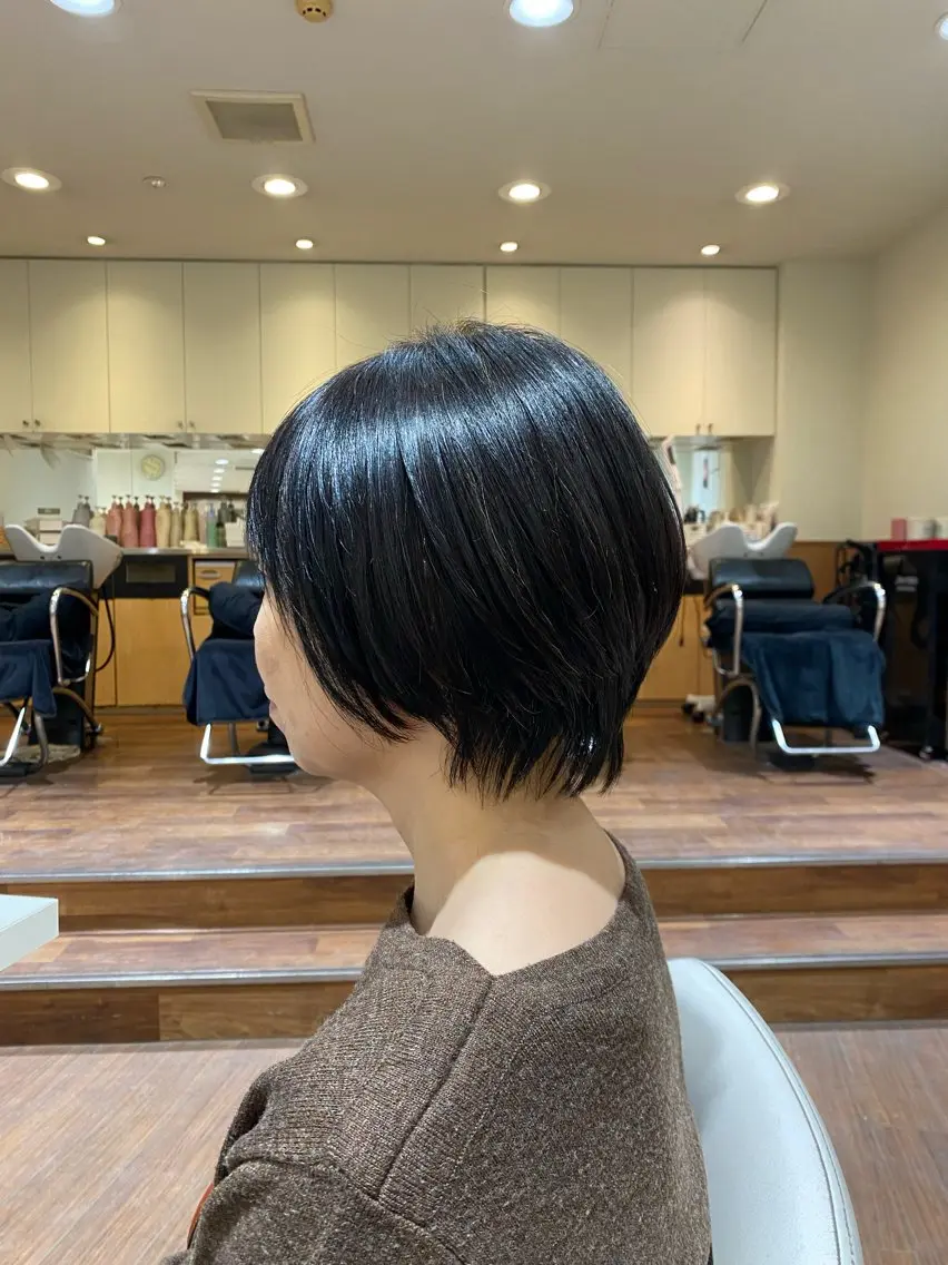 ショート ショートボブ ボブ ショートヘア 島田 花梨のヘアスタイル