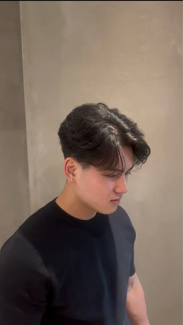 ショート カラー パーマ メンズ カット トリートメント ヘアセット 吉岡 幸之進のヘアスタイル