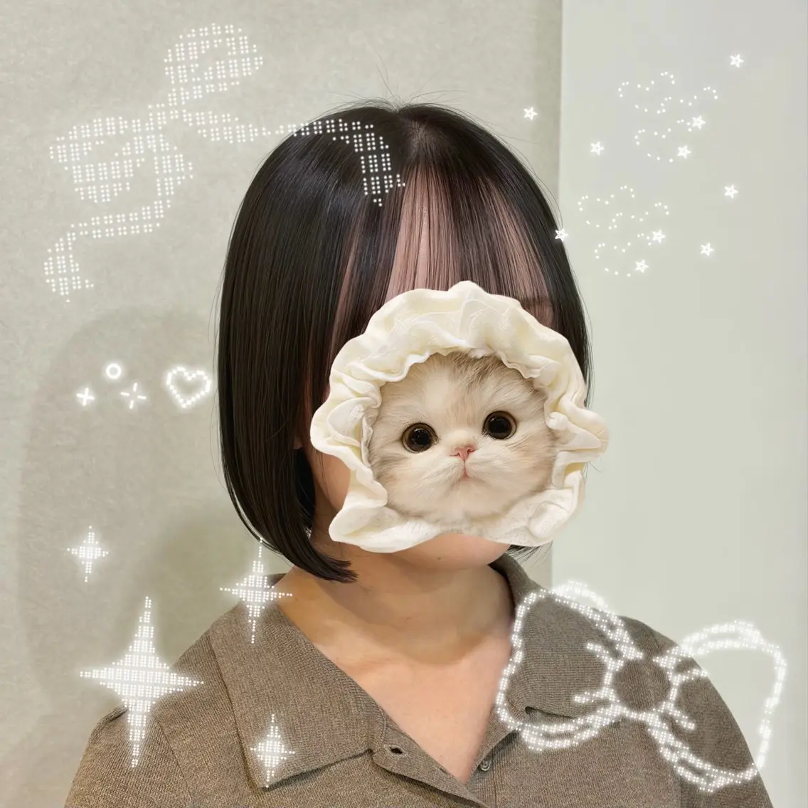 ショート ボブ カット ヘアカラー トリートメント ふわっとレイヤー 星川まお𝜗𝜚のヘアスタイル