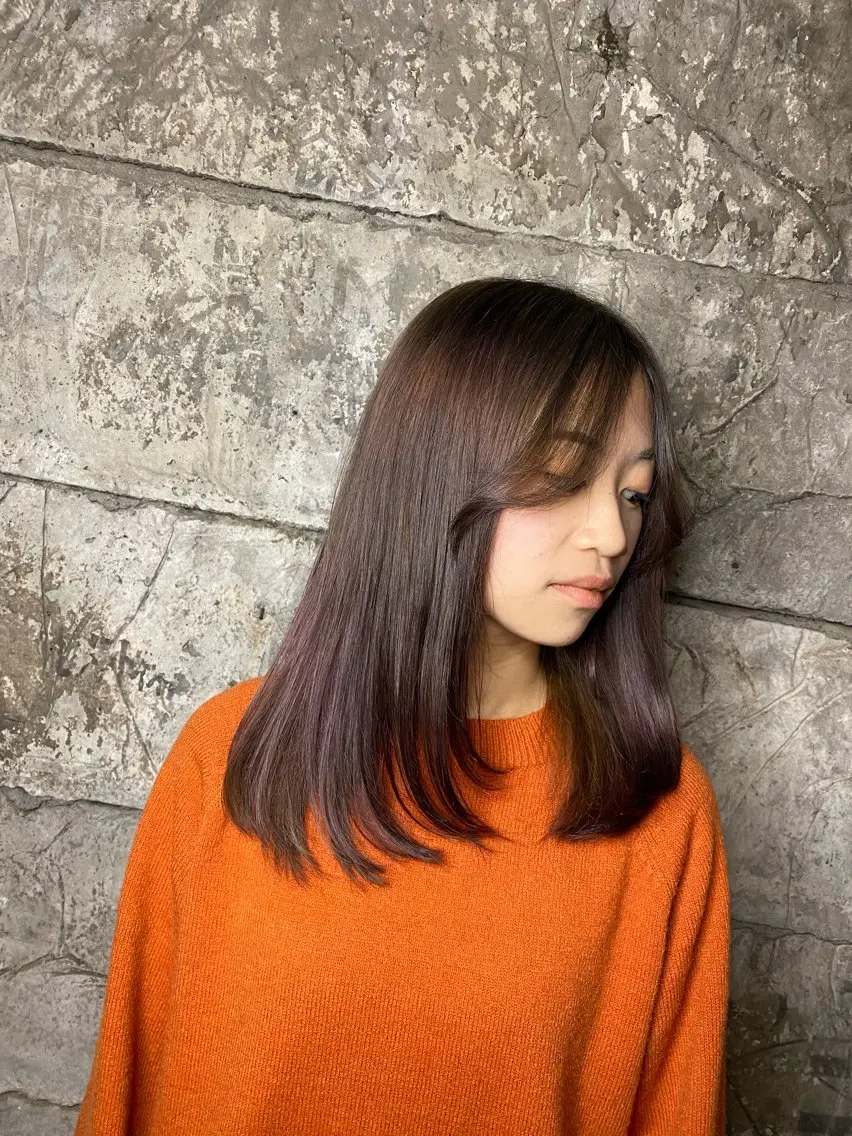 ミディアム カラー ヘアーサロン アルカンシエルのヘアスタイル