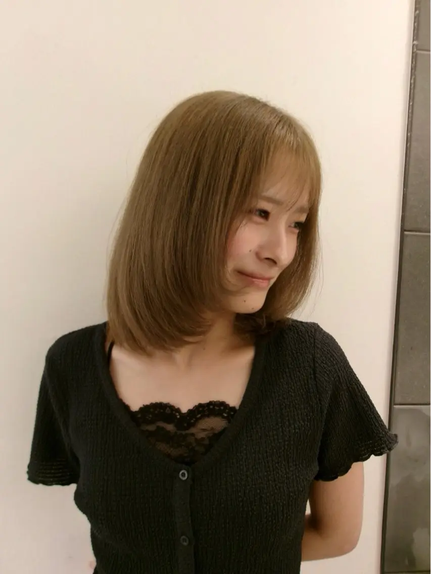 ミディアム カラー 立川/ free cut/春のヘアスタイル