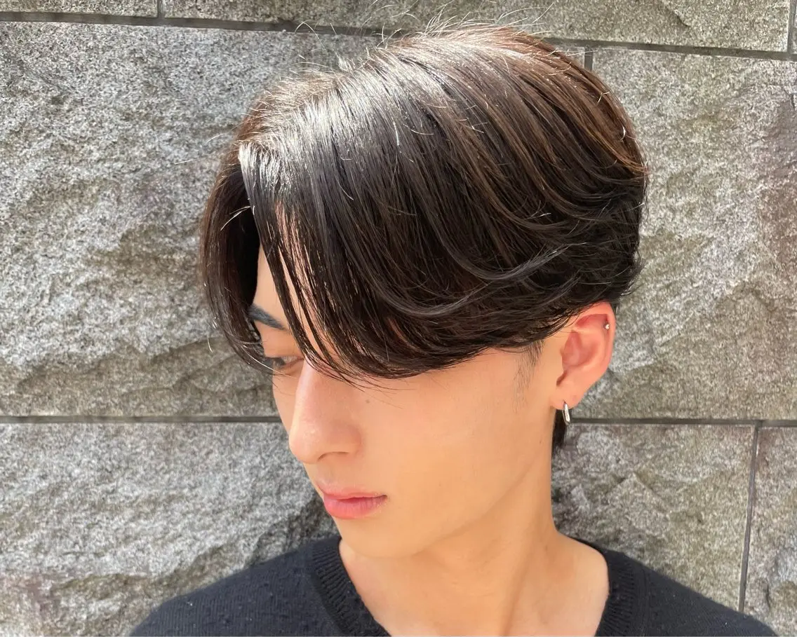 パーマ メンズ メンズブリーチ フェザーパーマ メンズパーマ ニュアンスパーマ カット パーマ 波巻き・ツイスパ得意 /パーマ職人古田和也のヘアスタイル