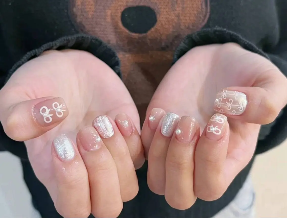 ネイル アートネイル フラワーネイル フットネイル ジェルネイル キラキラネイル Babarla nailのネイルデザイン