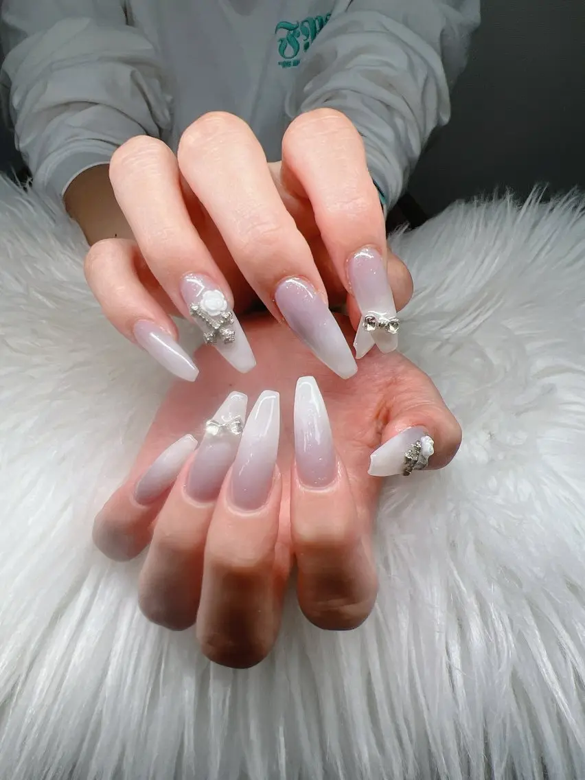 ネイル ハンドネイル Lee Nails チップ長さだし専門店のネイルデザイン
