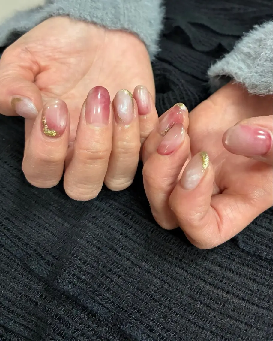 ネイル ニュアンスネイル shiki_nail 🪐のネイルデザイン