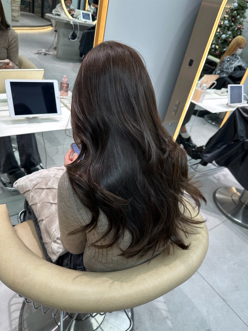 セミロング カット ヘアカラー トリートメント 《髪質改善✖️オリー ブ🧸》小嶋拓也のヘアスタイル