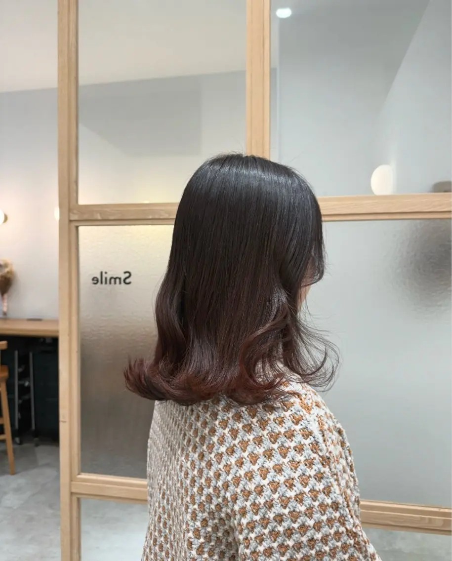 セミロング カット ヘアカラー トリートメント 𓍯柔らかhair 𓍯 yukinoのヘアスタイル