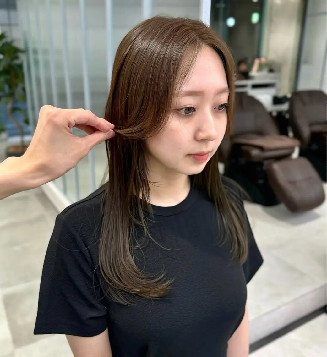 カラー ヘアカラー 透明感カラー/メンズ カット/RUNAのヘアスタイル
