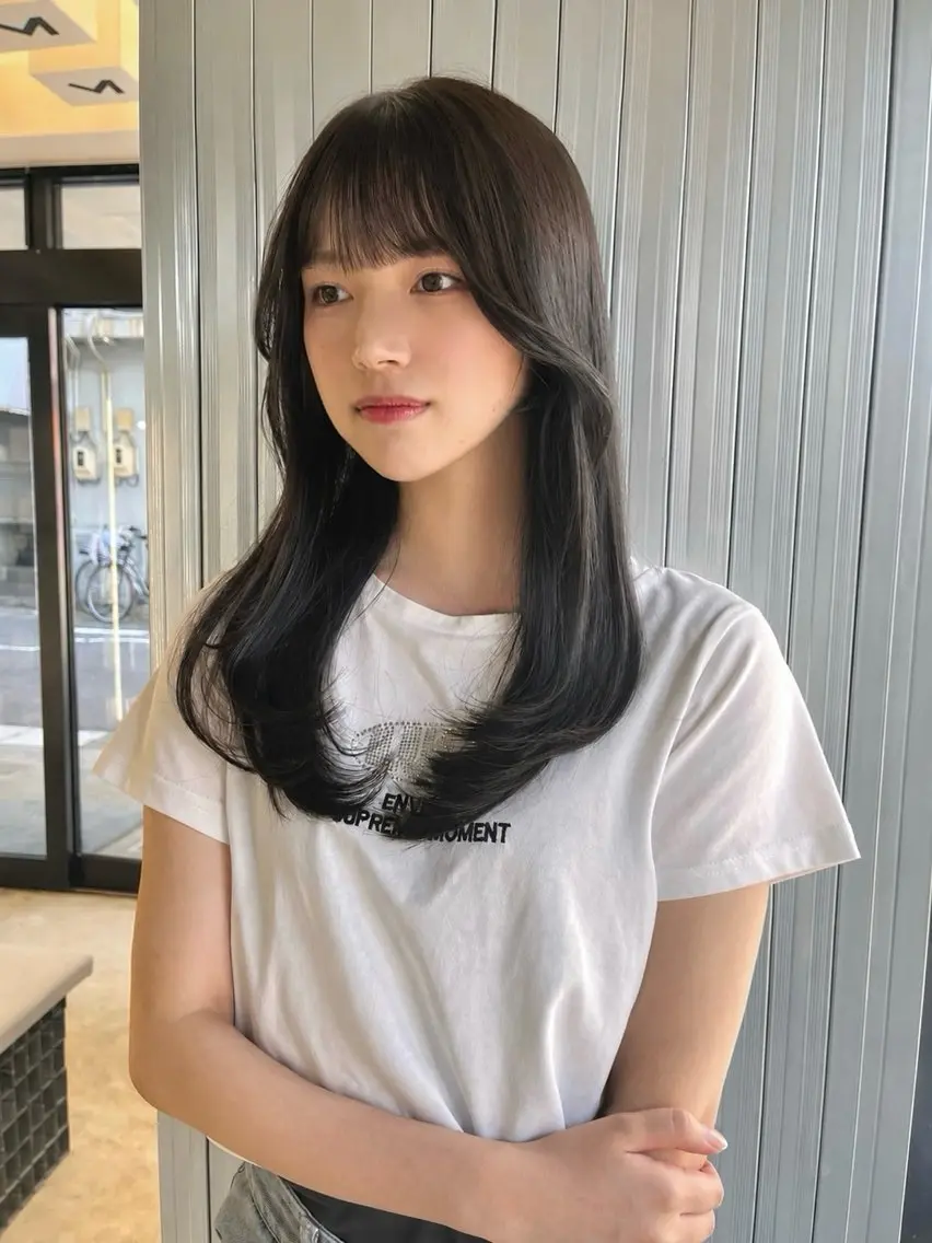 ロング カラー カット ヘアカラー nanase / レイヤーカットのヘアスタイル