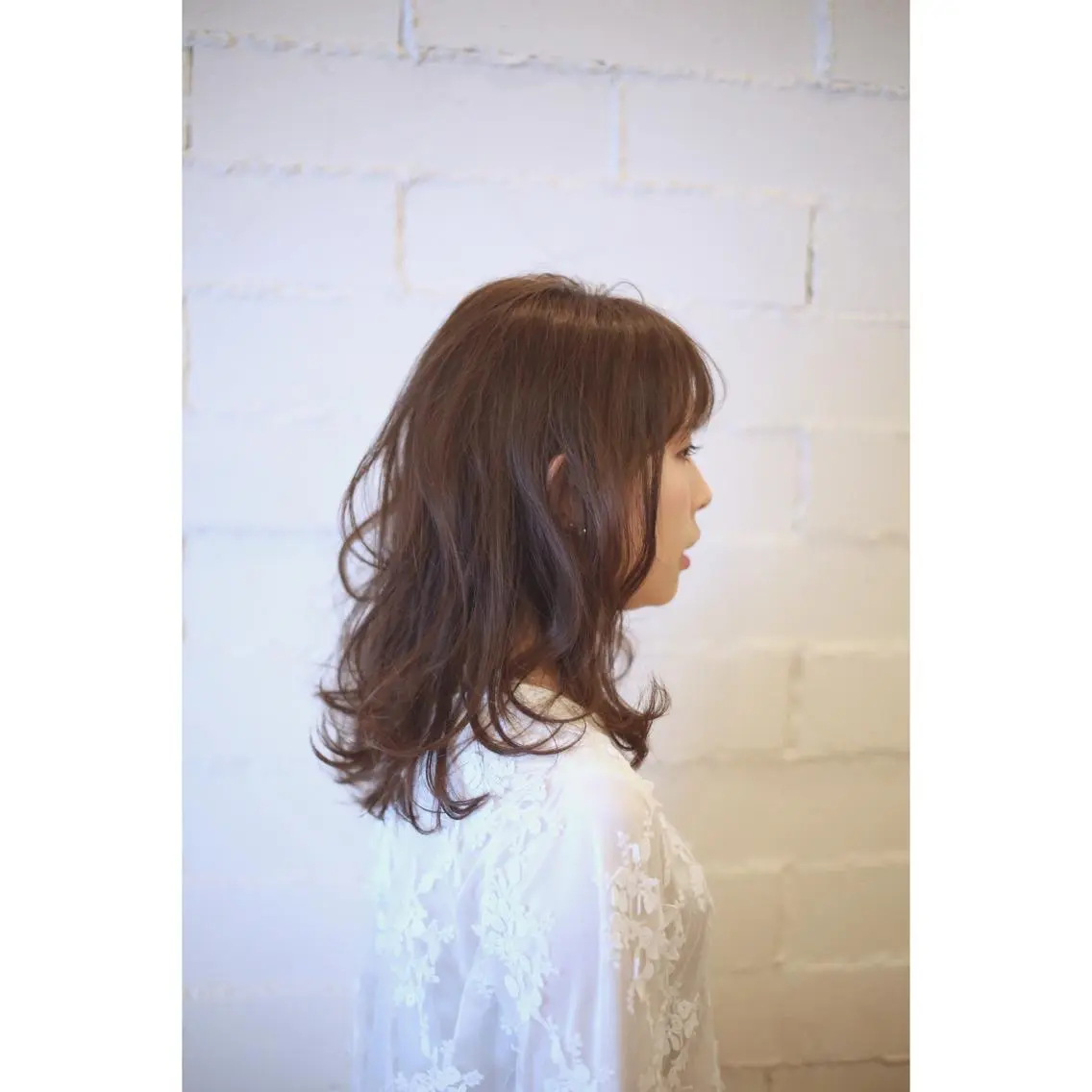 セミロング 工藤 久美のヘアスタイル