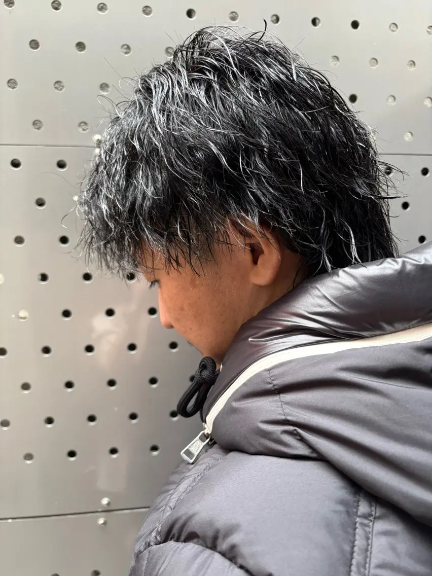 ショート パーマ メンズ カット パーマ mellow men 's MIZUKIのヘアスタイル