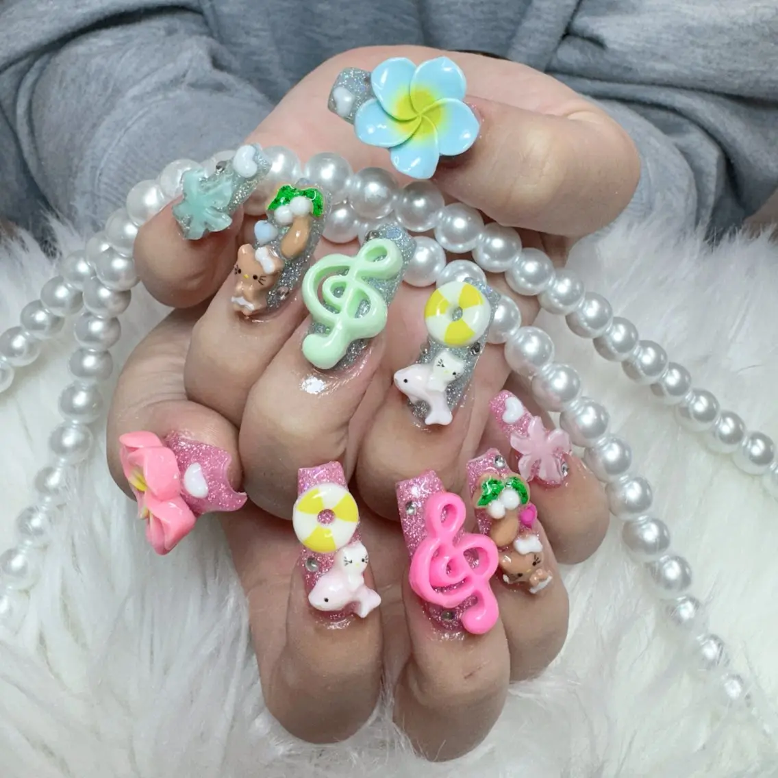 ネイル ハンドネイル 🎀nana🫧 ワンホンネイル🎀のネイルデザイン