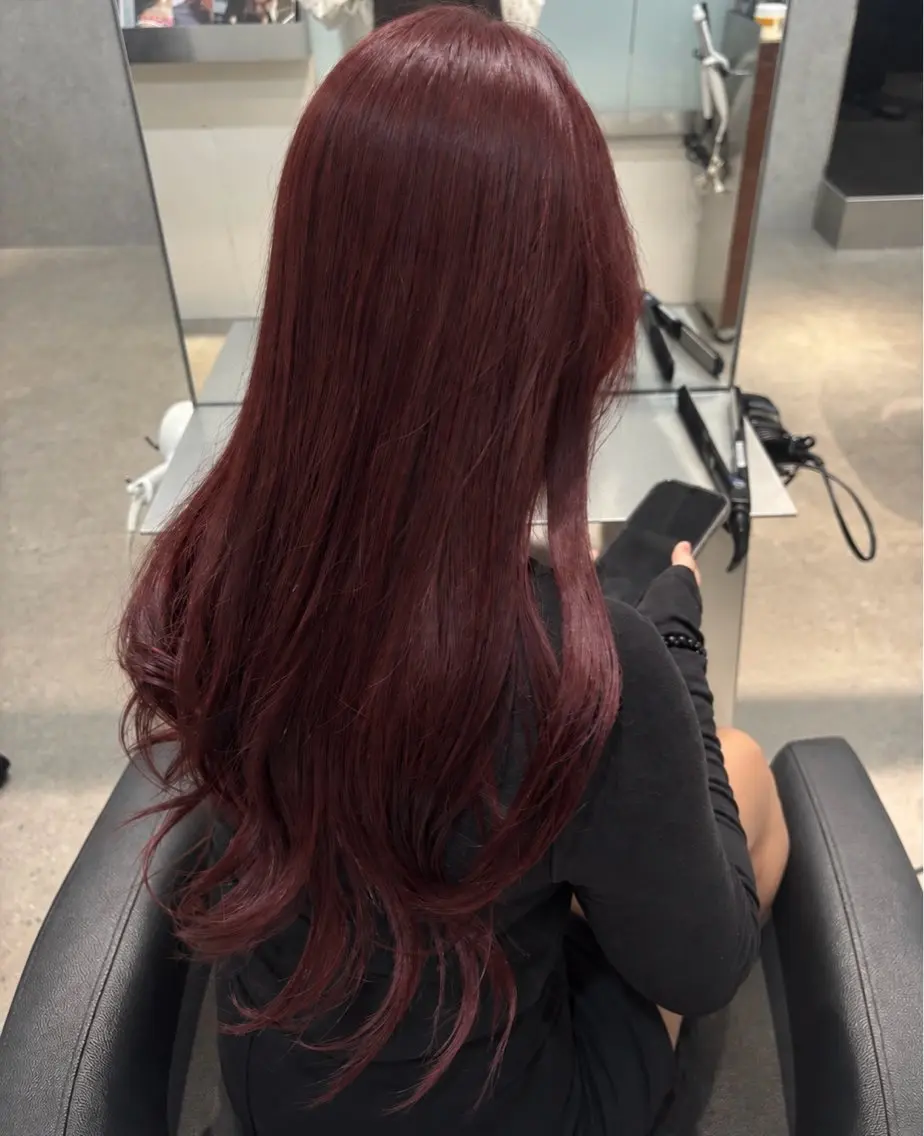 セミロング ヘアカラー 艶髪、暖色カラー さな🤍ྀི🫧のヘアスタイル