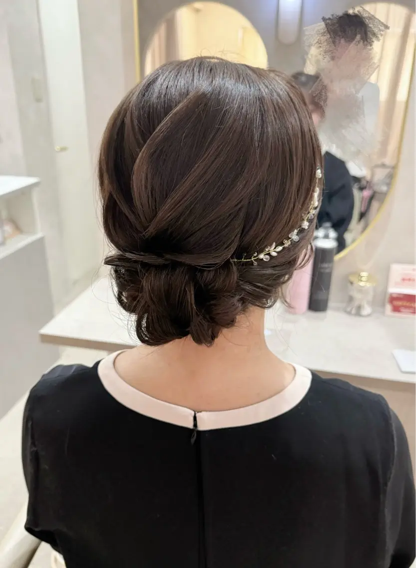 ヘアアレンジ ヘアセット セットサロンCURE 🩵あんみのマツエク・マツパデザイン