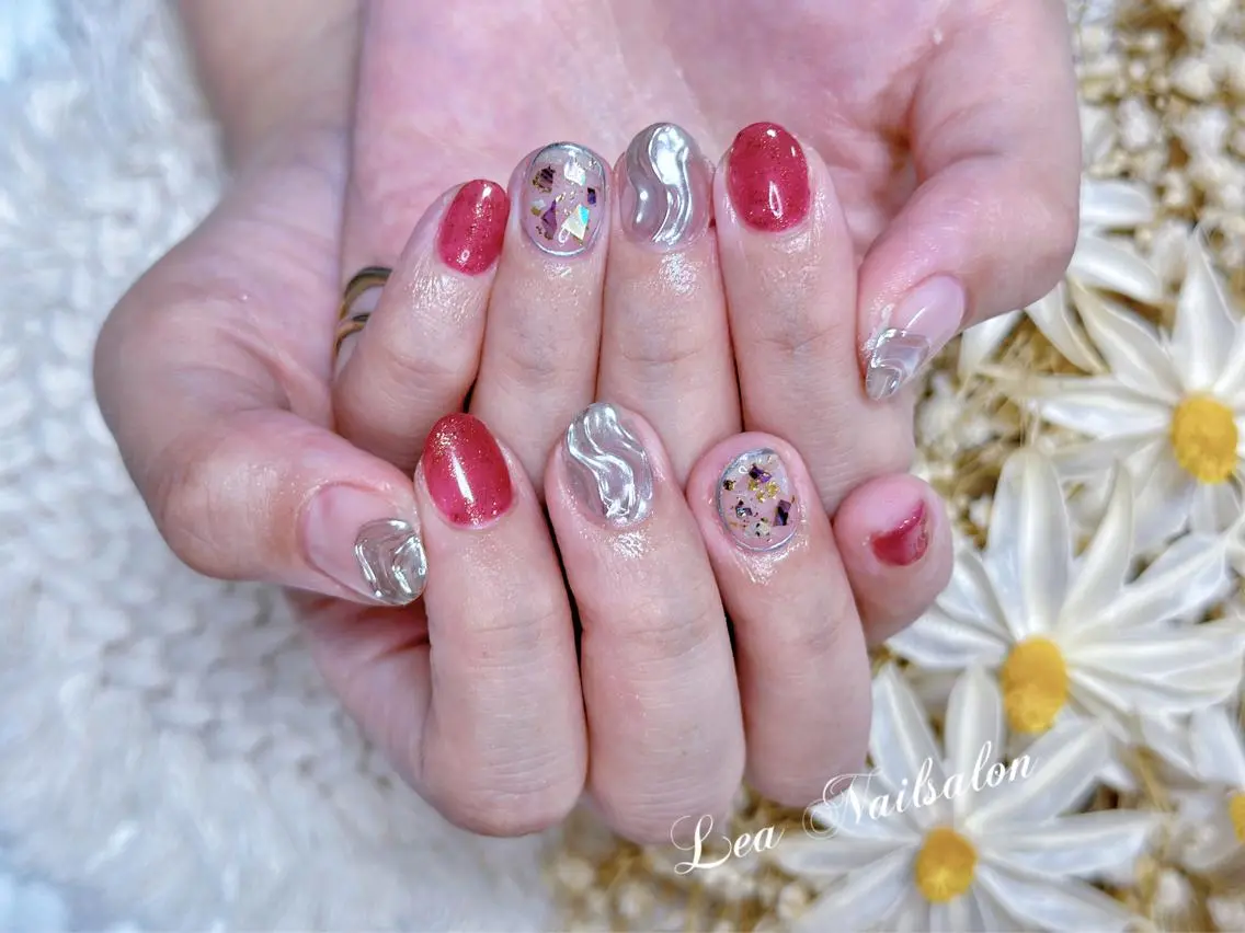 ショート カラー ネイル Le’a NailSalonのネイルデザイン