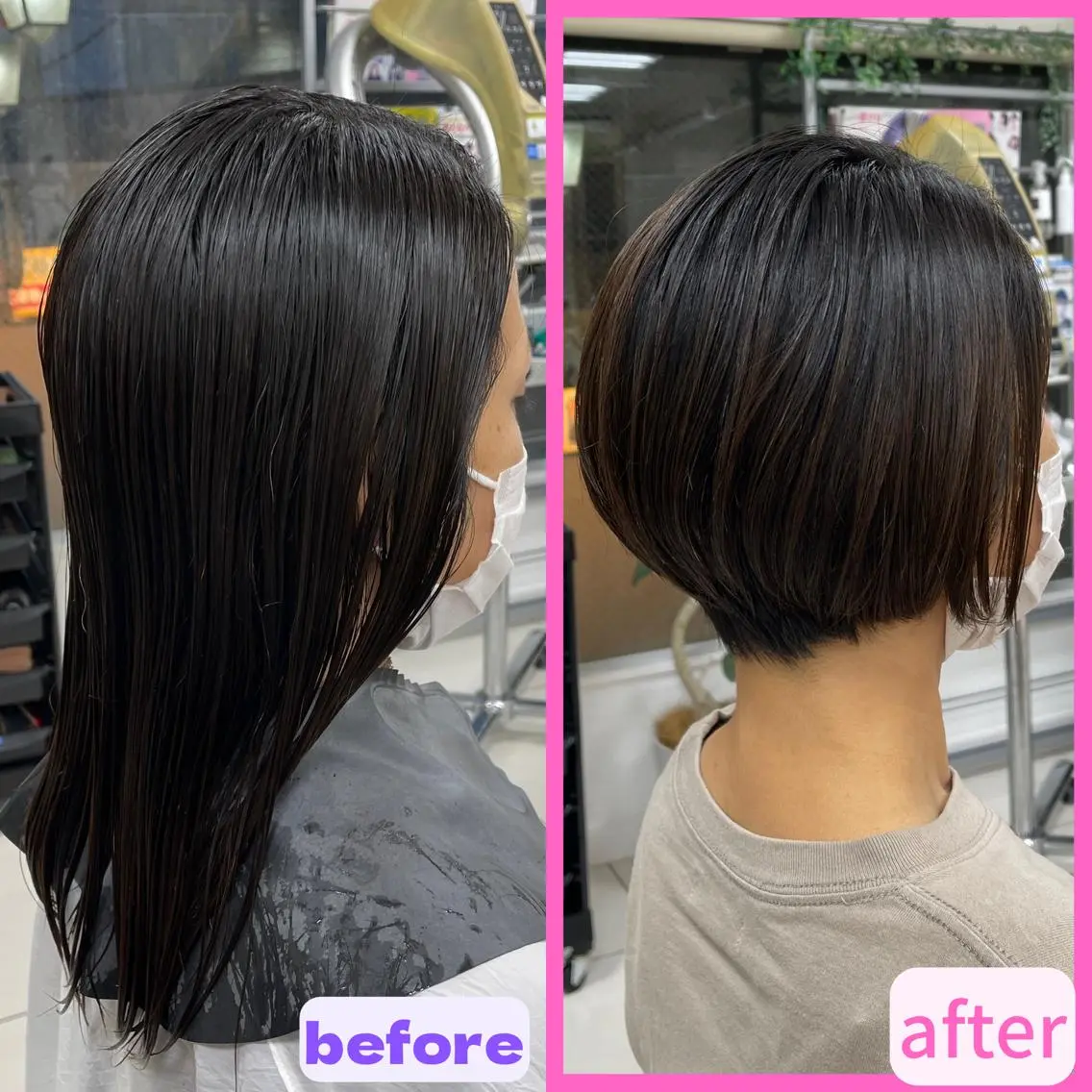 ショート ショートヘア 藤原 亜美🤍のヘアスタイル