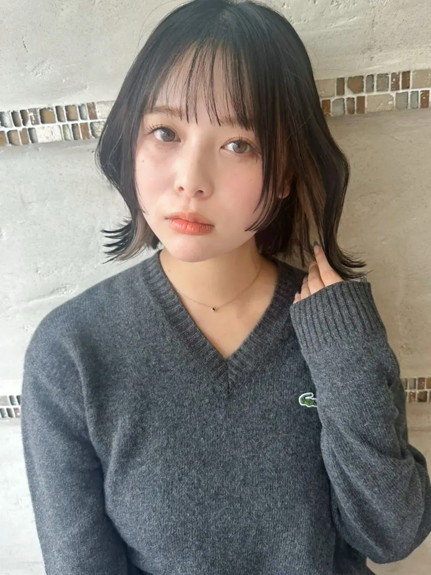 ミディアム ボブレイヤー ボブ レイヤーカット カット ヘアカラー トリートメント 似合わせヘア/ボブ/ ミディアム/Takaのヘアスタイル