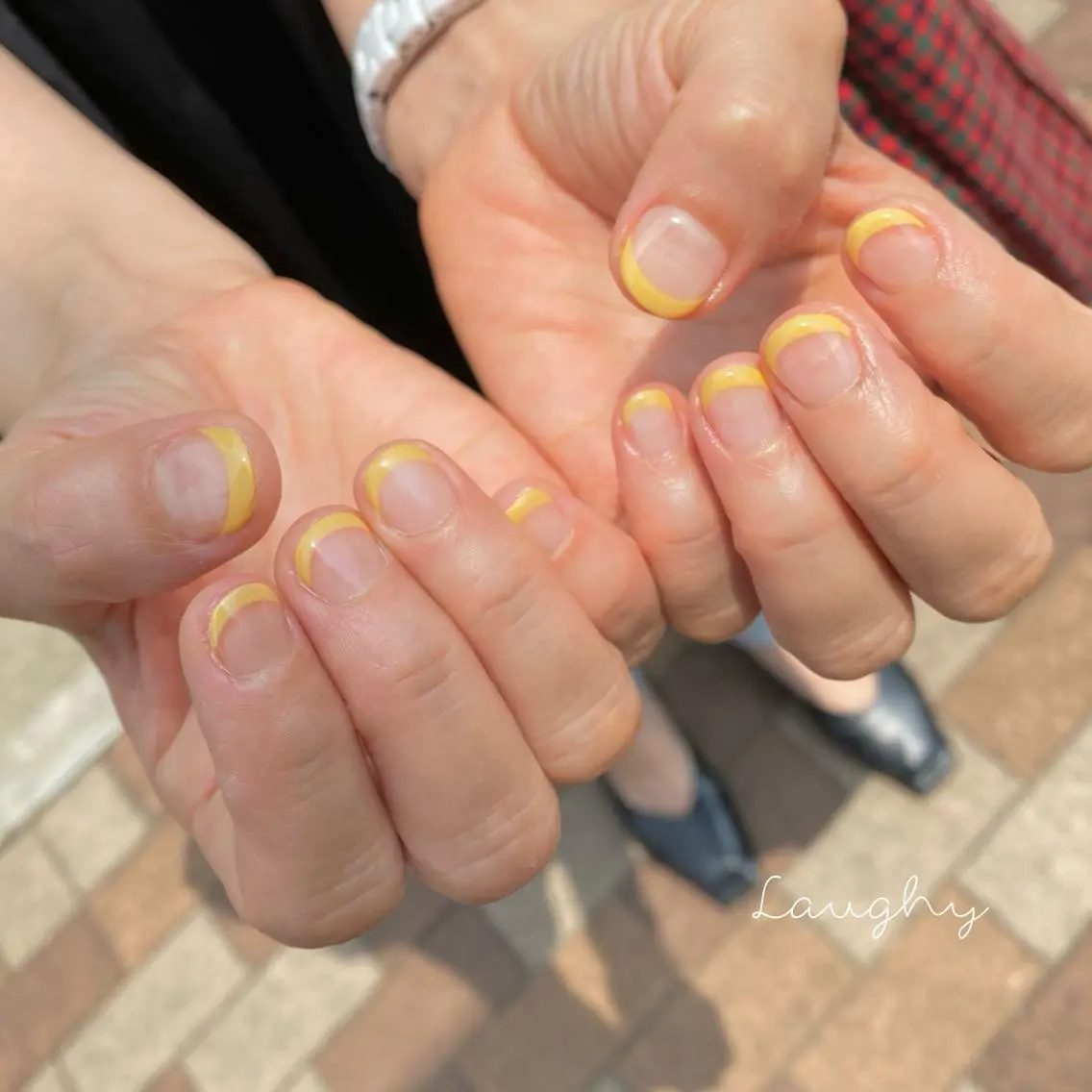 ネイル フレンチネイル Nail Room Laughyのネイルデザイン