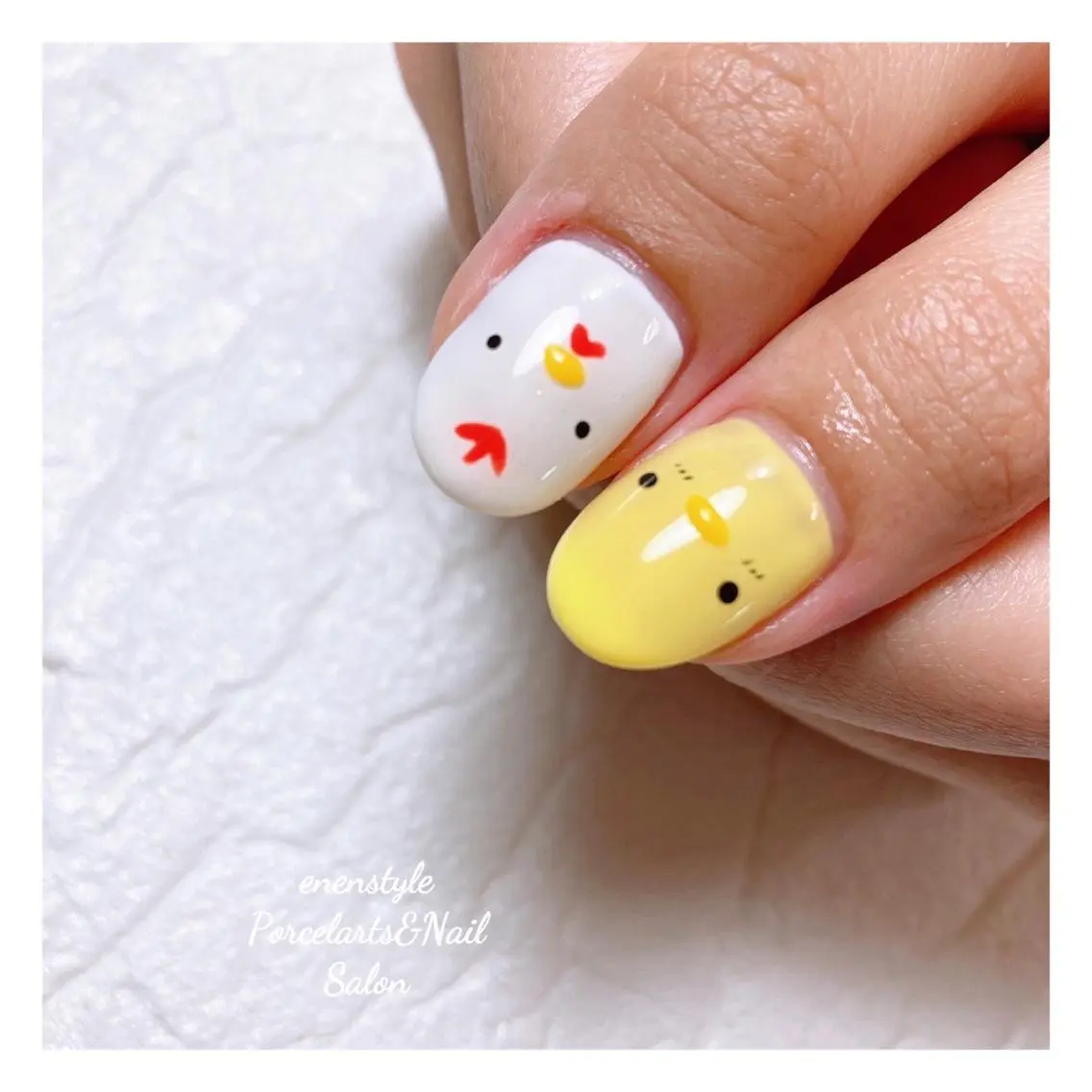 ミディアム ネイル 🐾enen style 🐾のネイルデザイン