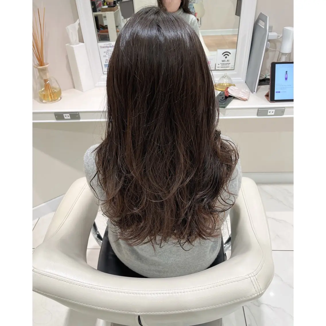 ロング パーマ 韓国ヘア 🎀中川綾乃🎀のヘアスタイル