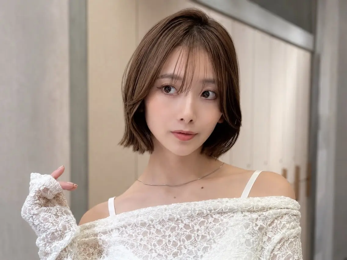 ショート カラー カット ヘアカラー トリートメント 🦋韓国風レイヤー/ 艶髪矯正🦋凛太郎のヘアスタイル