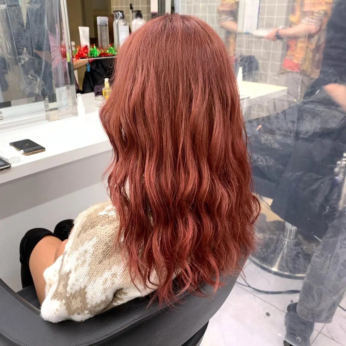 ミディアム カラー ヘアアレンジ 🩵 JURI🩵のヘアスタイル