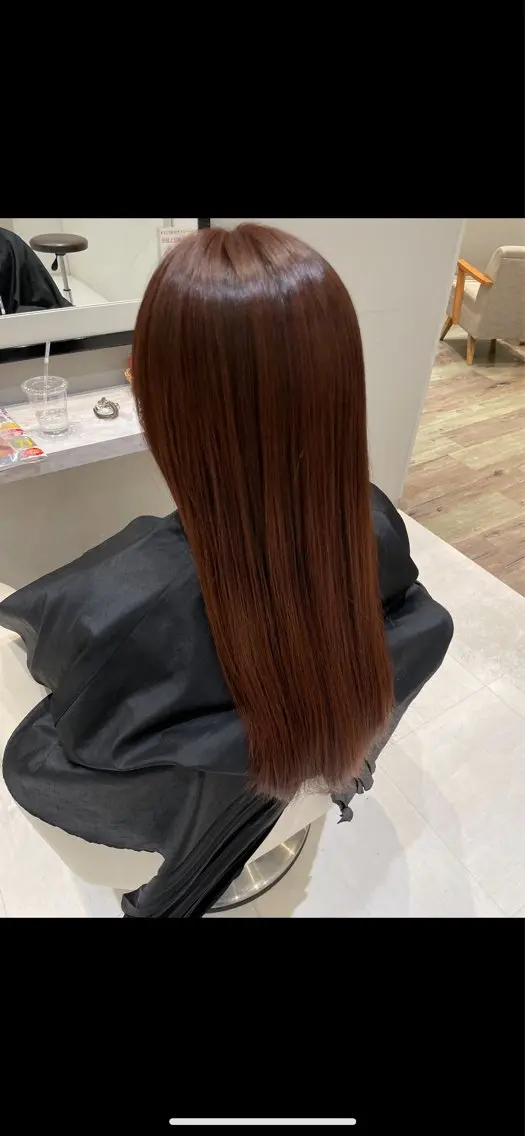 ロング カラー ブラウンカラー カット ヘアカラー トリートメント k-twoたき✨艶感 カラー／美髪矯正のヘアスタイル