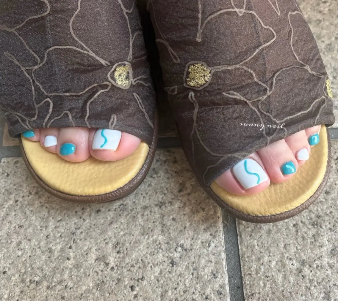 ネイル フットネイル ぷっくりネイル sunny nailのネイルデザイン