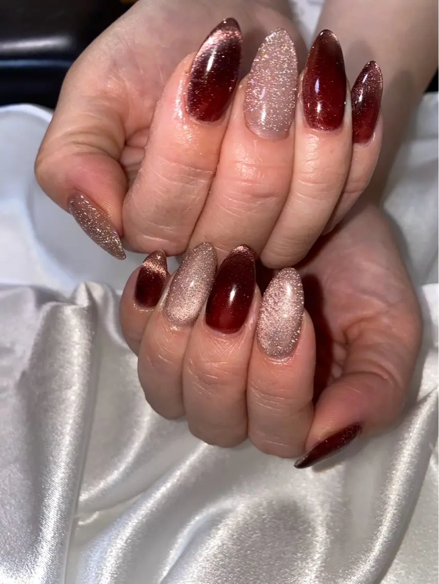 ネイル フラッシュネイル ハンドネイル TAKAMI 髪と爪を同時に施術のネイルデザイン