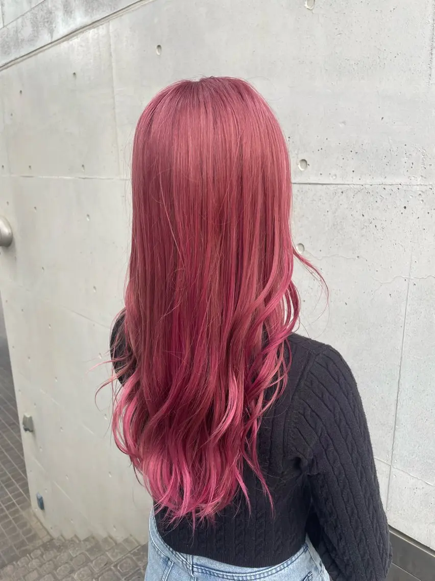 ロング カラー asano yuiのヘアスタイル