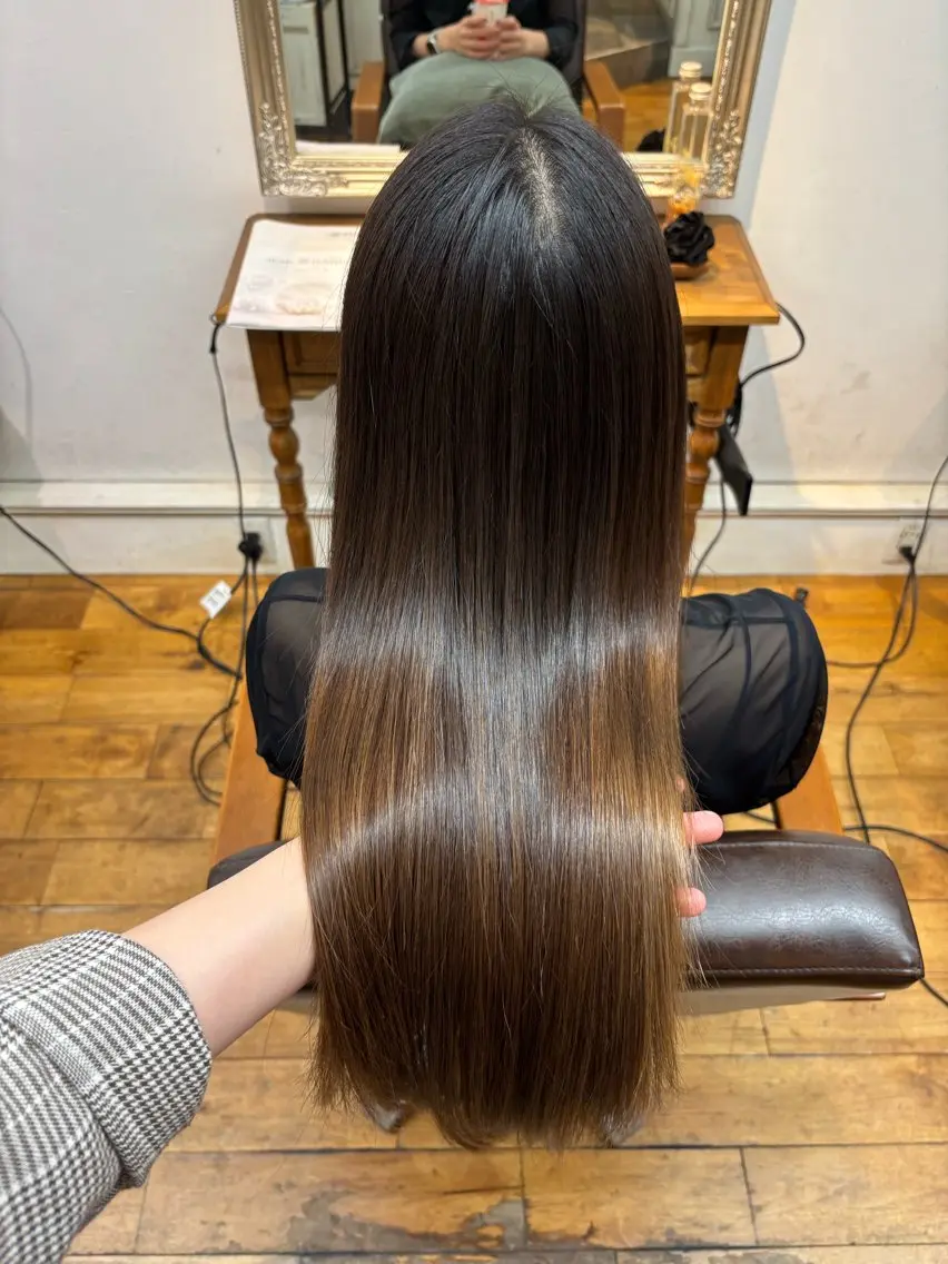 ロング トリートメント ヘッドスパ 髪質改善カラー✨ るな🕊🫧のヘアスタイル