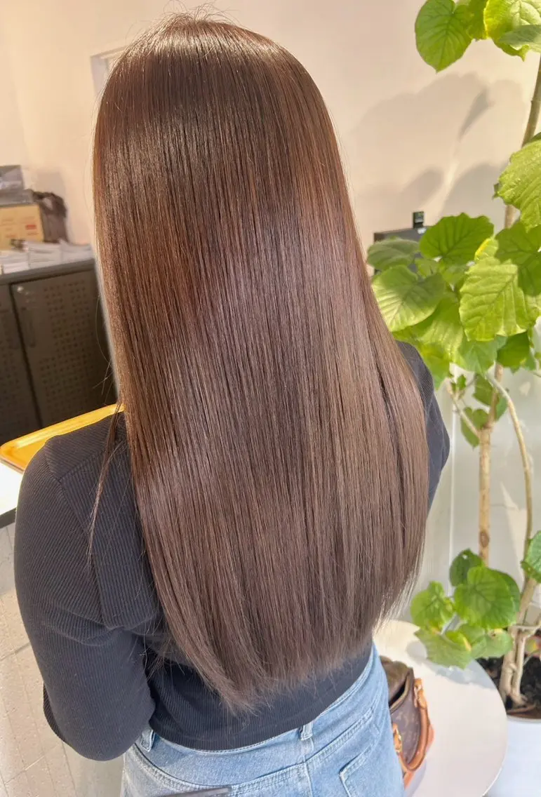 ロング ヘアカラー トリートメント 田中 希のヘアスタイル