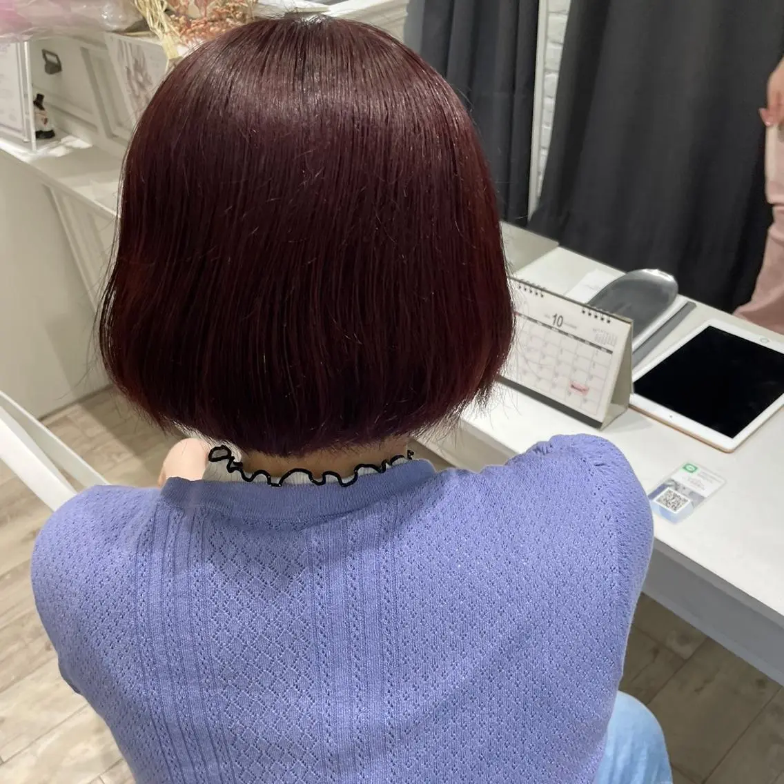 ショート カラー ブリーチ ブリーチなしカラー ピンクカラー レッドカラー ヘアアレンジ/ 暖色🩵hazukiのヘアスタイル