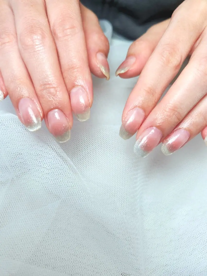 ネイル チークネイル ジェルネイル キラキラネイル 韓国ネイル マグネットネイル Nailroom3  古屋のネイルデザイン