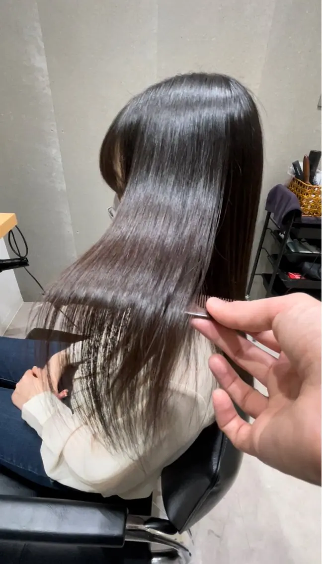 ミディアム 髪質改善 トリートメント 髪質改善ヘアケア 艶髪特化/上田のヘアスタイル