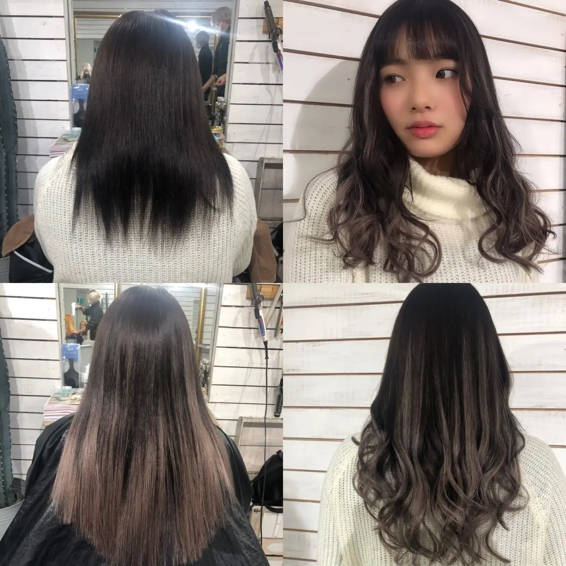 ロング カラー シールエクステ グラデーションカラー エクステ ヘアカラー エクステ 🦋美髪／エクステ 🦋アベイクミのヘアスタイル