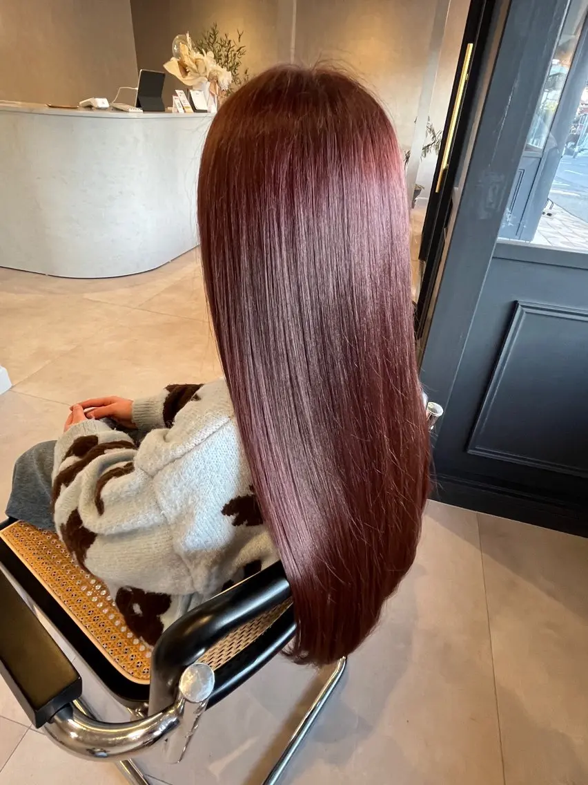 ロング カラー キッズ ベージュカラー ブリーチ カシス ダブルカラー ブリーチなしカラー ヘアカラー トリートメント 透明感カラー🪽/ 個室スパ🫧/はるかのヘアスタイル