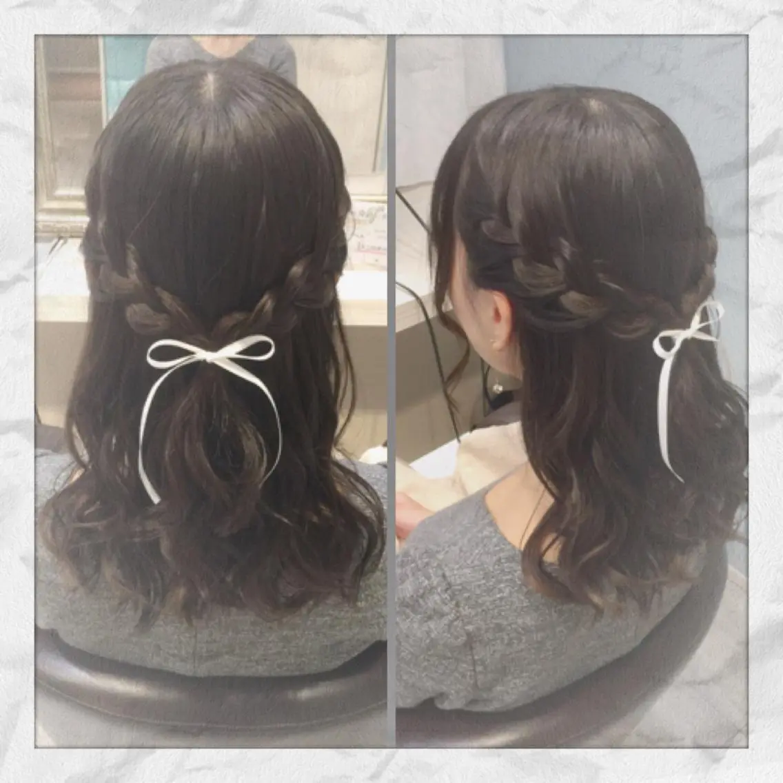 セミロング ヘアアレンジ ハーフアップ ヘアセット ヘアセット/着付け 𓇼 まつもと𓇼のその他イメージ