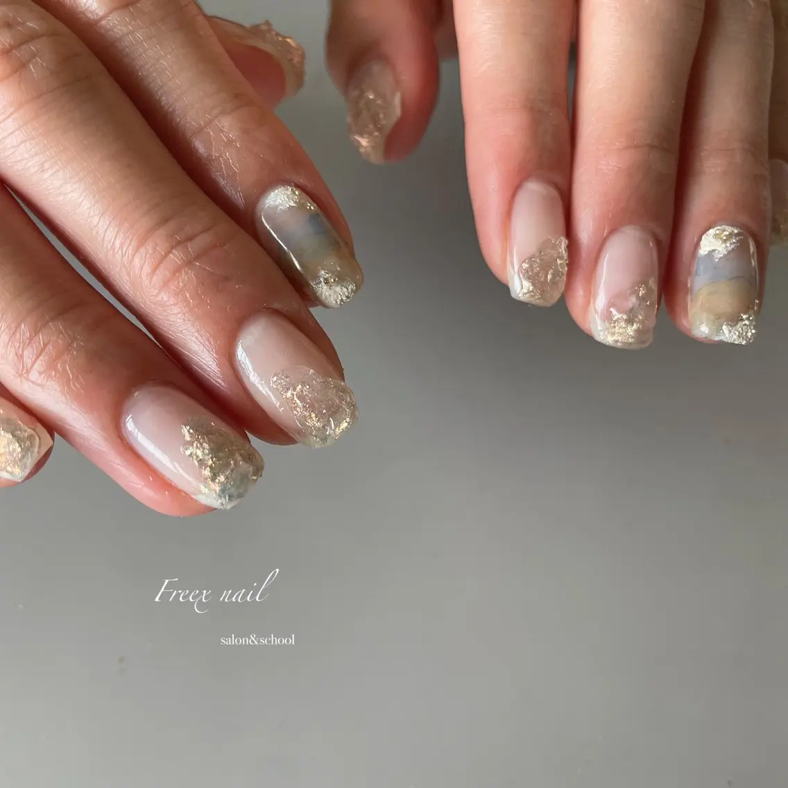ネイル クリアネイル ニュアンスネイル ブライダルネイル ハンドネイル ハンドケア freex nail /ニュアンス/個性派のネイルデザイン