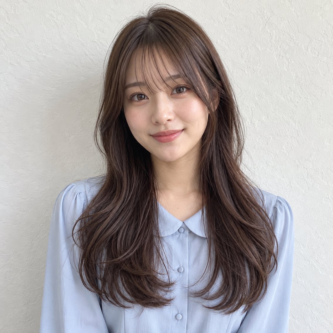 ロング カラー レイヤーカット ロング カット ヘアカラー トリートメント 銀座/モテ🤍垢抜け レイヤー/あさみのヘアスタイル