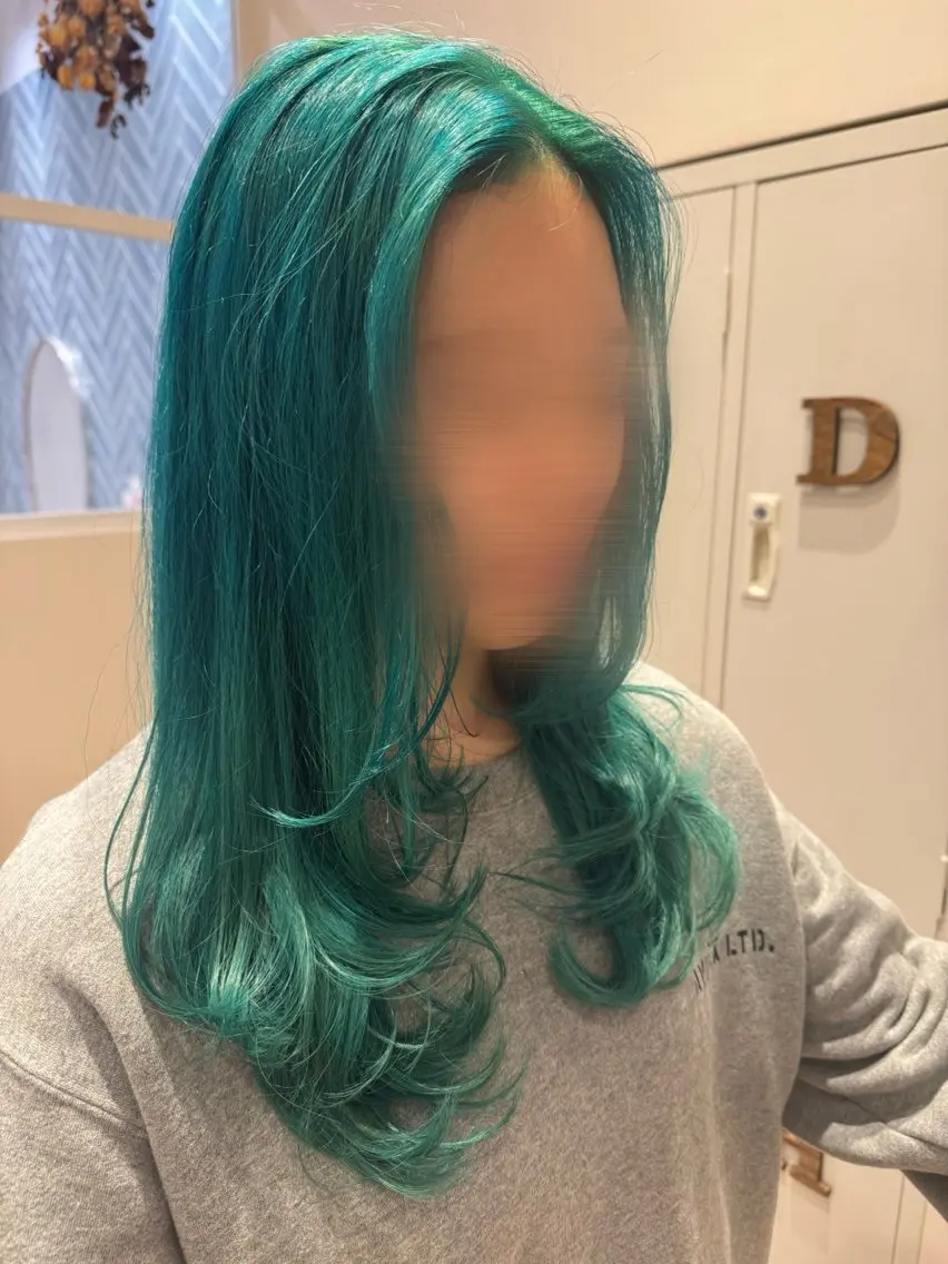 ロング カラー ヘアカラー 河添 麗菜のヘアスタイル