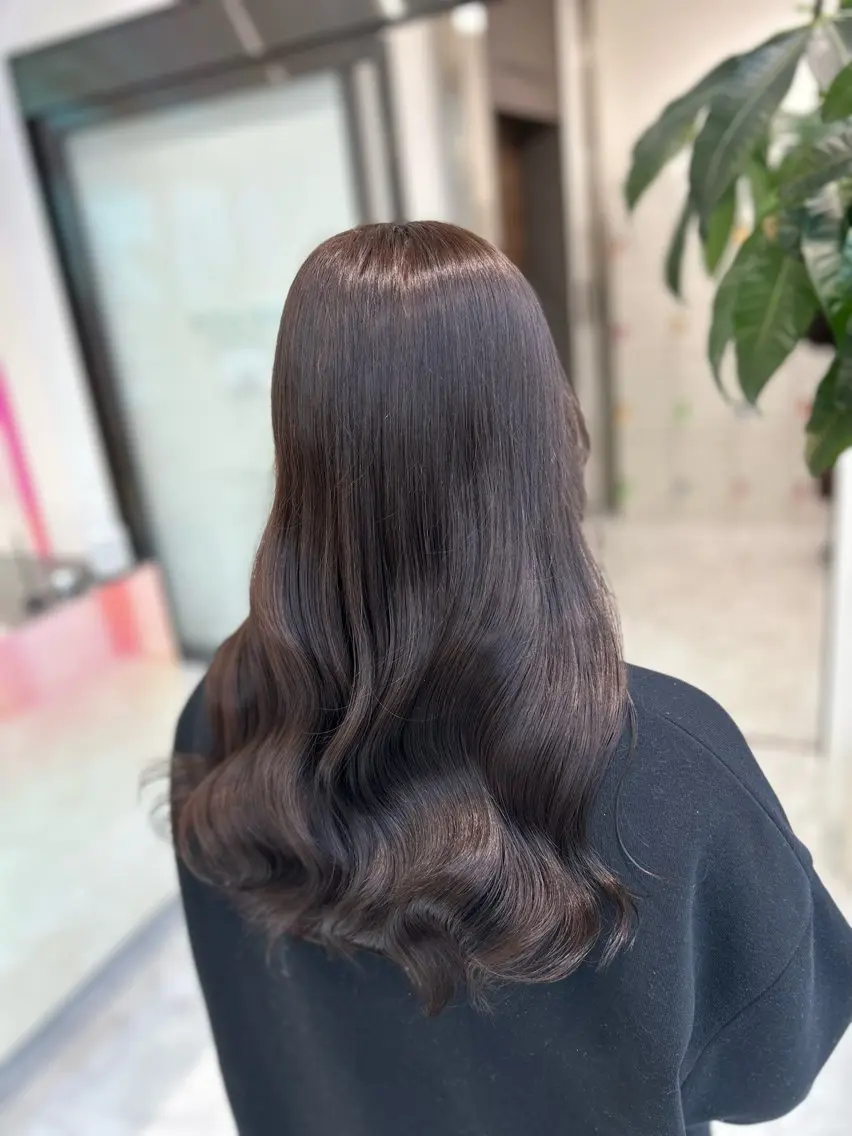 ロング カラー ブリーチ ダブルカラー グレージュ ブリーチなしカラー ヘアカラー ブリーチなしの達人 🌈KAITOのヘアスタイル